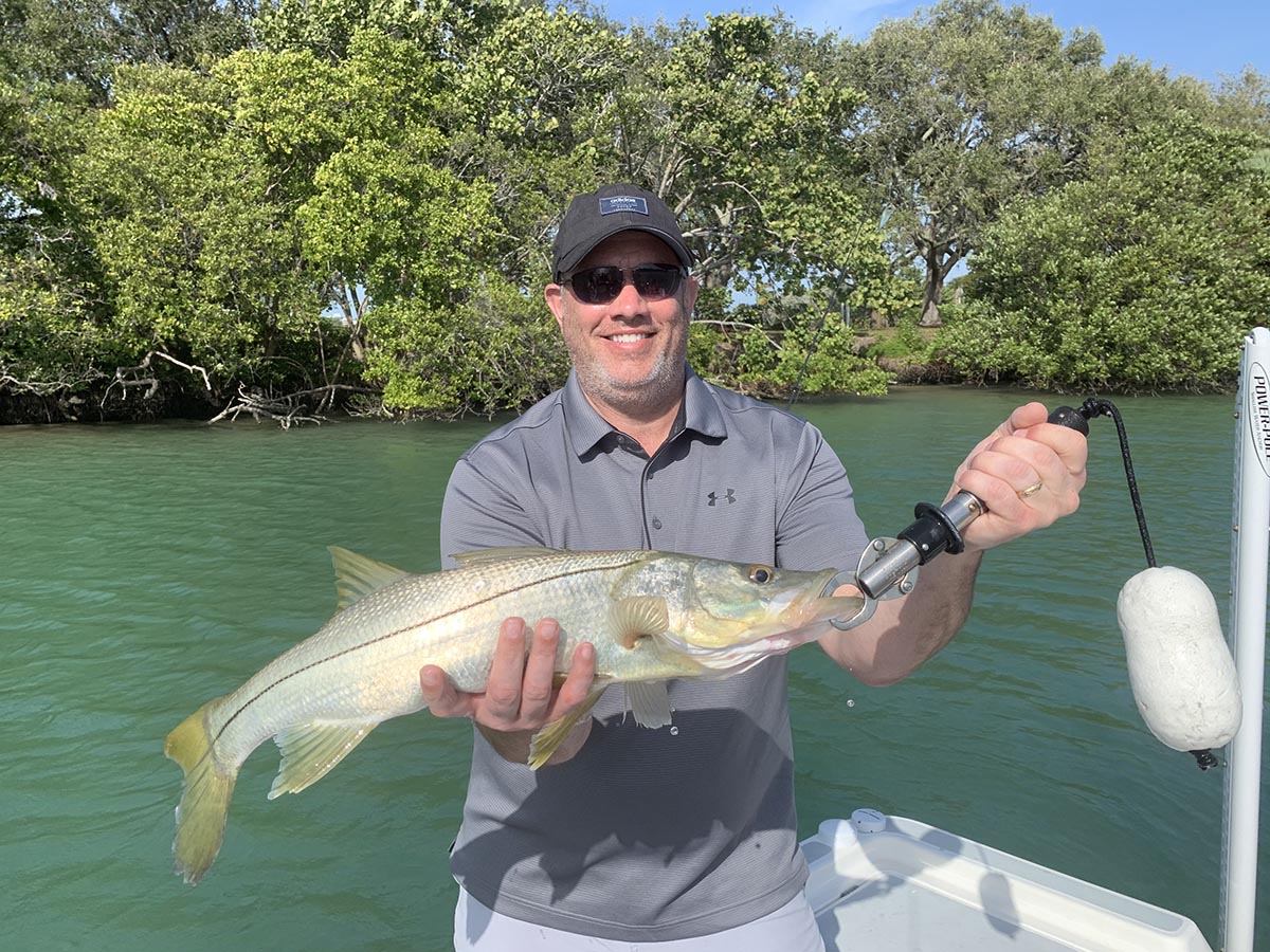 a picture of Snook fishing is hot! with Captain Nate