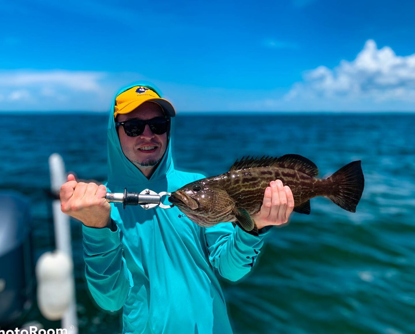 a picture of Bradenton Fishing In August. Grouper? Yep. with Captain Nate