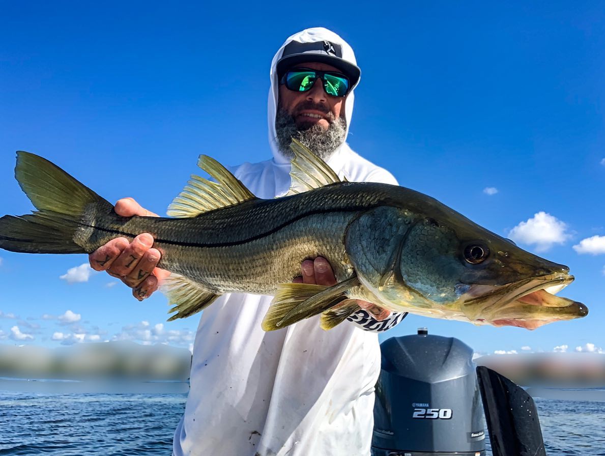 a picture of Hookin' Snook in Holmes Beach with Captain Nate