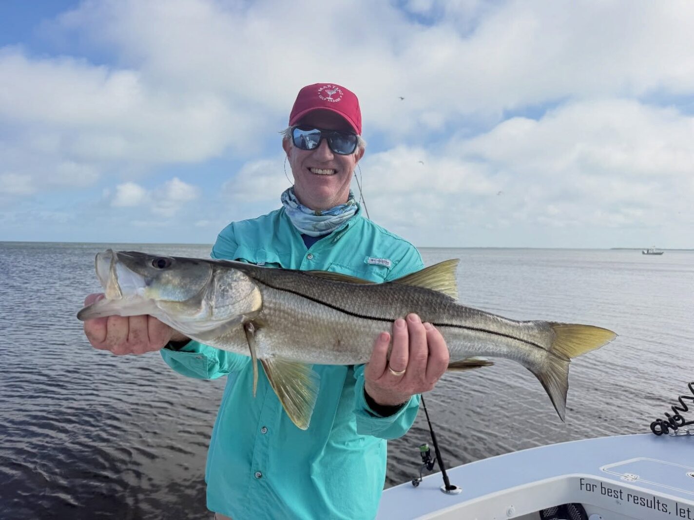 a picture of April Fishing on Anna Maria Island with Captain Nate